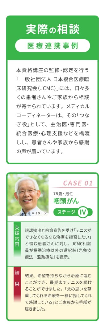 実際の相談・医療連携事例